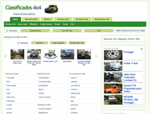 Tablet Screenshot of classificados4x4.com